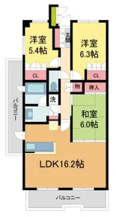 ハイツ甲四公園【1階】の間取り