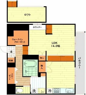 レオンコンフォート新梅田【4階】の間取り