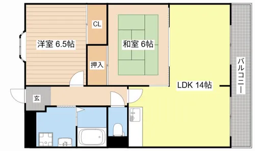 ドミール高野【308号室】の間取り