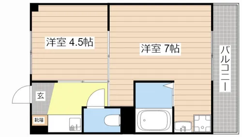 ヴィラナリー草津Ⅱ【401号室】の間取り