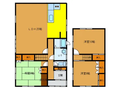 北海道函館市高松町【一戸建】の間取り