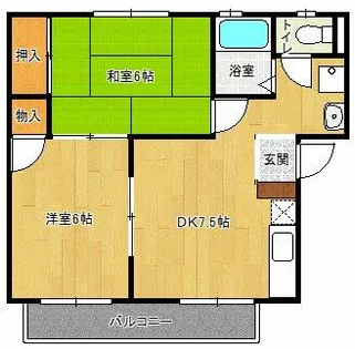 北六甲台ハイツ【202号室】の間取り