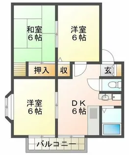 サンビレッジ須磨【2階】の間取り