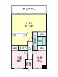 グローバル姫路三宅【403号室】の間取り