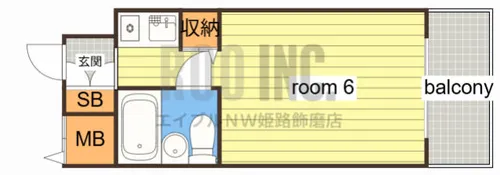 サニーパレス花北【305号室】の間取り