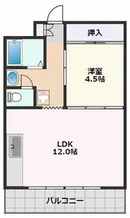ミタカハイツ【4階】の間取り