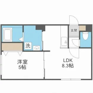 シェラトン札幌菊水【407号室】の間取り