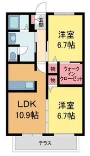 ベル・ドミールS【201号室】の間取り