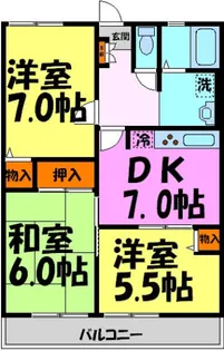 ソニア山本【102号室】の間取り