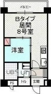 第88松井ビル【10階】の間取り