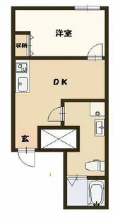 ノワール春日出【1階】の間取り