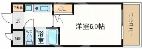 エスリード本町【6階】の間取り