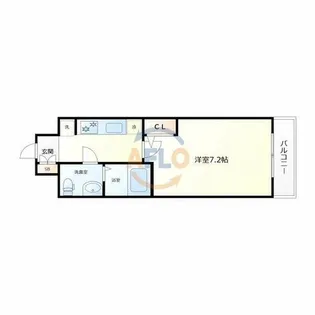 エグゼ大阪DOME CITYグレイス【15階】の間取り