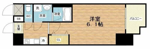 レオンコンフォート天王寺ヒルズ【4階】の間取り