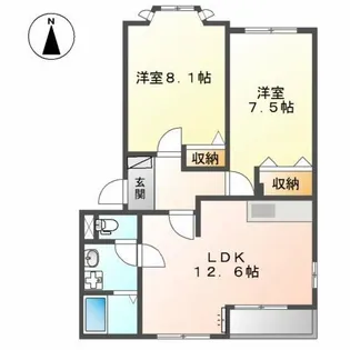 セシリアⅠ【2階】の間取り