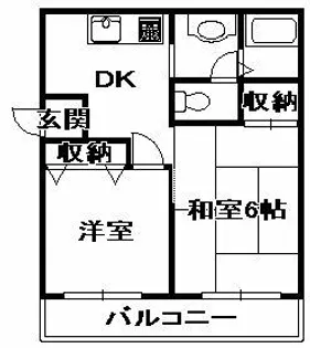 ハイツ清風【C-2号室】の間取り