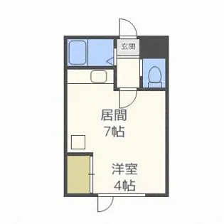 マイプレイス南郷【403号室】の間取り