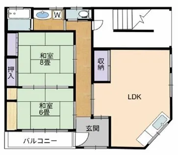 ブランドール大正【1階】の間取り
