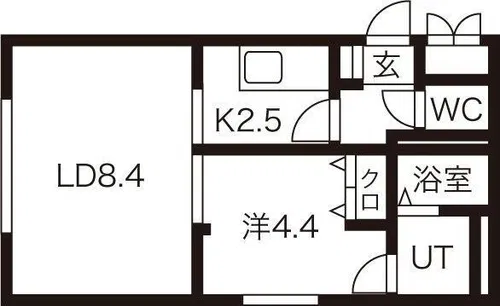エスパスブラン【2階】の間取り