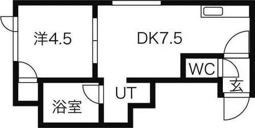 サンフラワ学園前【3階】の間取り