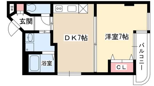オオタ大針ビル【2階】の間取り