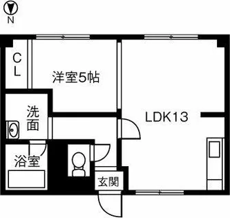 コーポ山口【302号室】の間取り