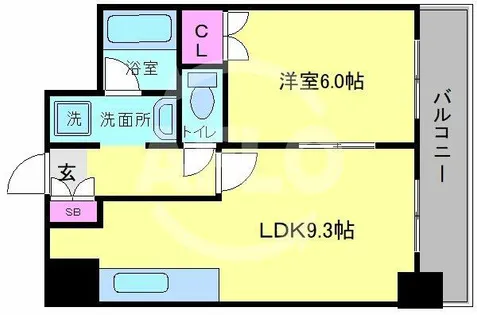 テン・フォーティ【14階】の間取り