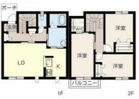 クラヴィエ南町ノ坪【C002号室】の間取り