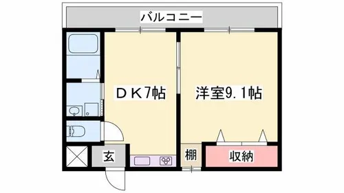 エル・グランド【206号室】の間取り