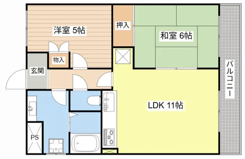 サンロイヤルあどがわ【302号室】の間取り