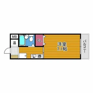 グレイスフル山本【1階】の間取り