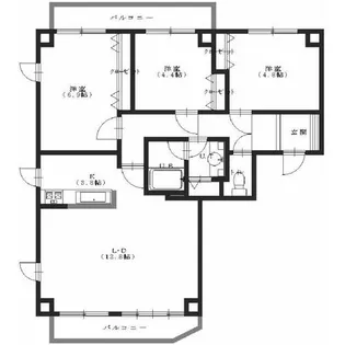 ガーデンテラス函館【9階】の間取り
