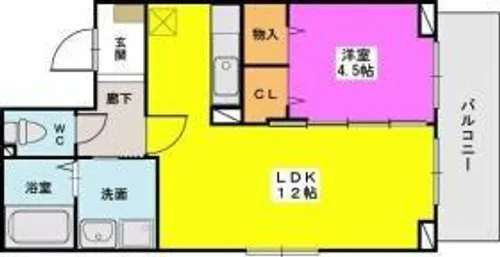 レヴェール・メゾン【2階】の間取り