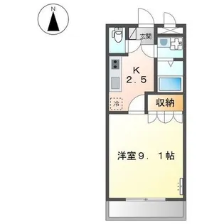 ピアコート宮脇【102号室】の間取り