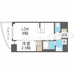 セレニテ天六ミラク【3階】の間取り