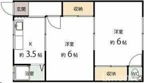 中里文化1号棟【1階】の間取り