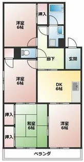 サンパーク森【102号室】の間取り