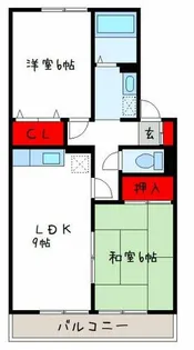 ファミール北山本【2階】の間取り