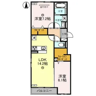兵庫県尼崎市塚口町3丁目【アパート】の間取り
