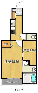 1Kの間取り画像