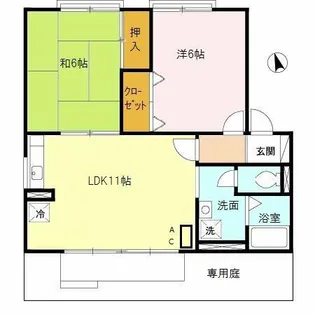 エクセレント山本【2階】の間取り
