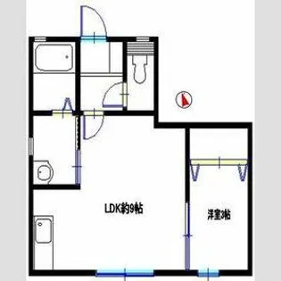 コンフォート宇佐崎【101号室】の間取り