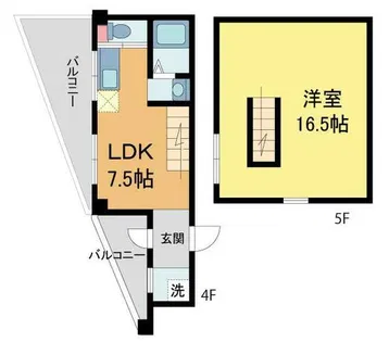 吉村ビル【403号室】の間取り