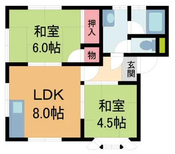 コーポ西邑【105号室】の間取り