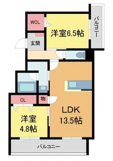 Grande御影中町【205号室】の間取り