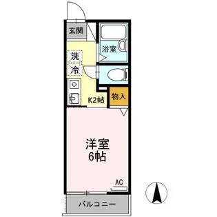 ハミング南牛川【1階】の間取り