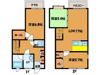 Lスケッチ【2号室】の間取り