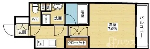 エグゼ北大阪【8階】の間取り