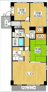 グランコート佐藤【4階】の間取り