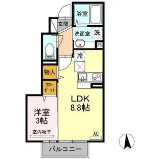 フォルトナ カーサ【1階】の間取り